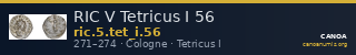 RIC V Tetricus I 56 — CANOA
