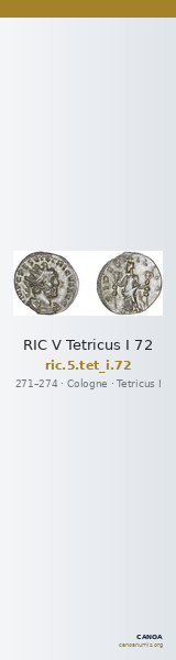 RIC V Tetricus I 72 — CANOA