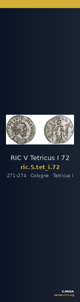 RIC V Tetricus I 72 — CANOA
