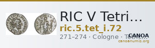 RIC V Tetricus I 72 — CANOA