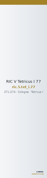 RIC V Tetricus I 77 — CANOA