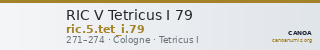 RIC V Tetricus I 79 — CANOA