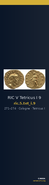 RIC V Tetricus I 9 — CANOA