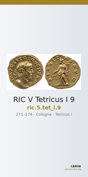 RIC V Tetricus I 9 — CANOA