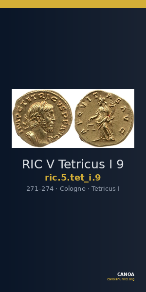 RIC V Tetricus I 9 — CANOA