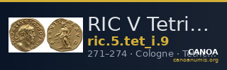 RIC V Tetricus I 9 — CANOA