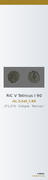 RIC V Tetricus I 90 — CANOA