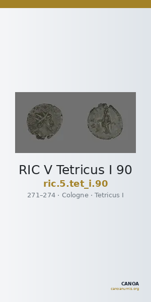 RIC V Tetricus I 90 — CANOA