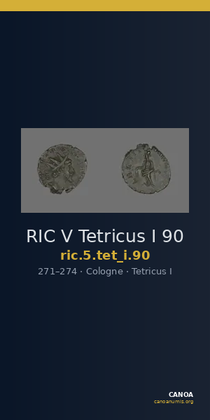 RIC V Tetricus I 90 — CANOA