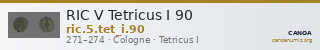 RIC V Tetricus I 90 — CANOA