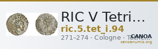 RIC V Tetricus I 94 — CANOA