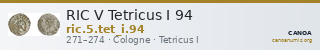 RIC V Tetricus I 94 — CANOA