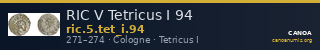 RIC V Tetricus I 94 — CANOA