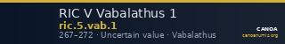 RIC V Vabalathus 1 — CANOA