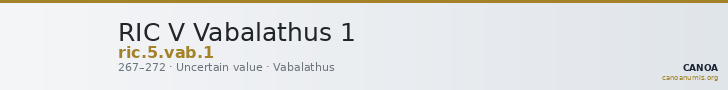 RIC V Vabalathus 1 — CANOA