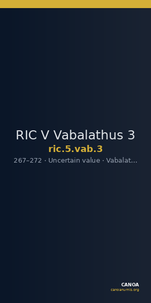 RIC V Vabalathus 3 — CANOA