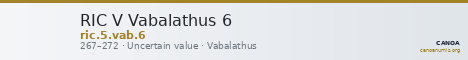 RIC V Vabalathus 6 — CANOA