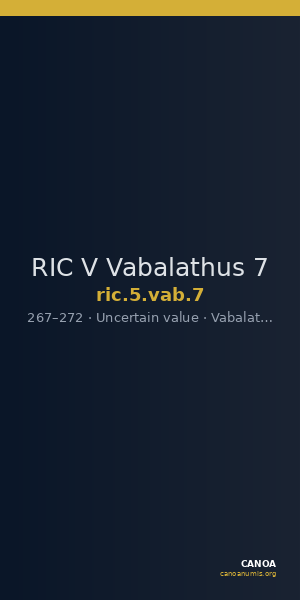 RIC V Vabalathus 7 — CANOA