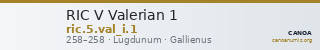 RIC V Valerian 1 — CANOA