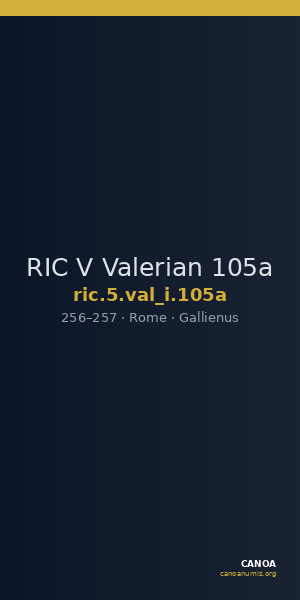 RIC V Valerian 105a — CANOA