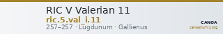 RIC V Valerian 11 — CANOA