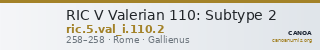 RIC V Valerian 110: Subtype 2 — CANOA