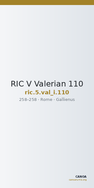 RIC V Valerian 110 — CANOA