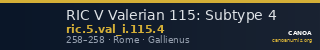 RIC V Valerian 115: Subtype 4 — CANOA