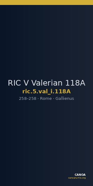 RIC V Valerian 118A — CANOA