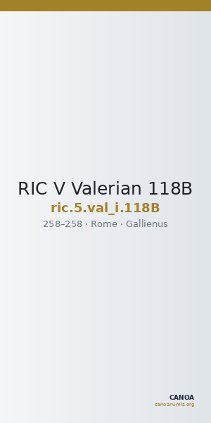 RIC V Valerian 118B — CANOA