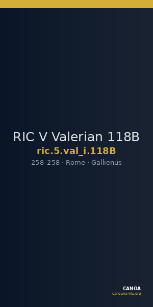 RIC V Valerian 118B — CANOA