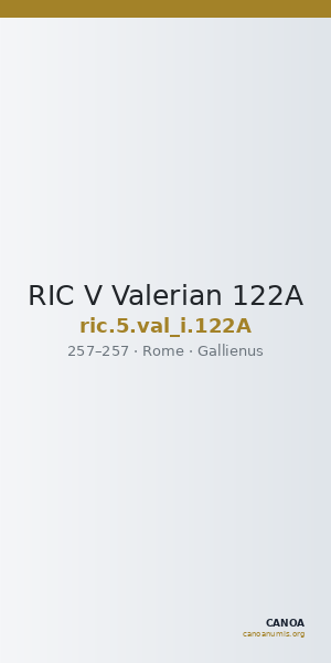 RIC V Valerian 122A — CANOA