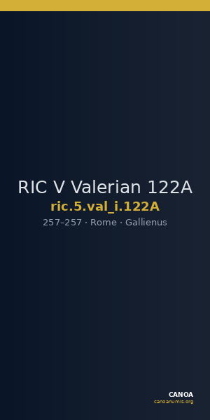 RIC V Valerian 122A — CANOA