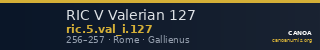 RIC V Valerian 127 — CANOA