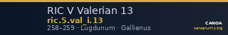 RIC V Valerian 13 — CANOA
