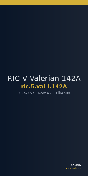 RIC V Valerian 142A — CANOA
