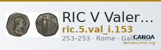 RIC V Valerian 153 — CANOA