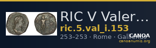RIC V Valerian 153 — CANOA
