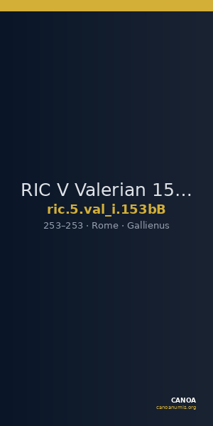 RIC V Valerian 153bB — CANOA