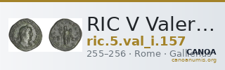 RIC V Valerian 157 — CANOA