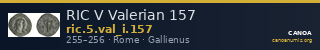 RIC V Valerian 157 — CANOA
