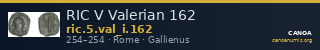 RIC V Valerian 162 — CANOA