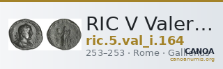 RIC V Valerian 164 — CANOA