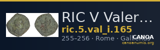RIC V Valerian 165 — CANOA