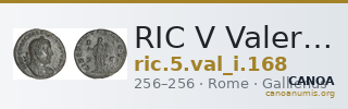 RIC V Valerian 168 — CANOA