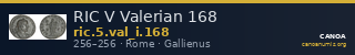 RIC V Valerian 168 — CANOA