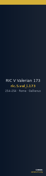 RIC V Valerian 173 — CANOA