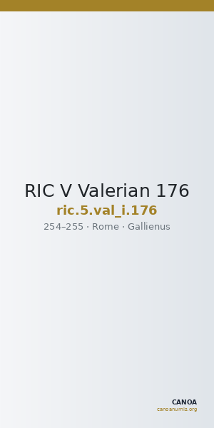 RIC V Valerian 176 — CANOA