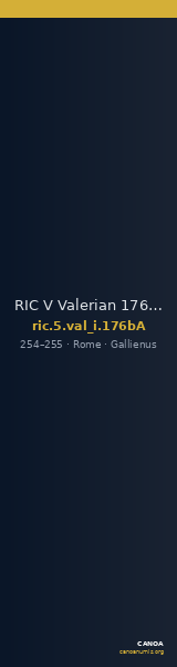 RIC V Valerian 176bA — CANOA