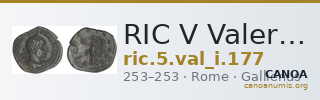RIC V Valerian 177 — CANOA